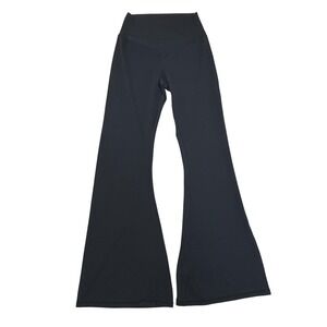 Sunzel Black High Waist Flared Leggings Yoga Pants Women's Size L